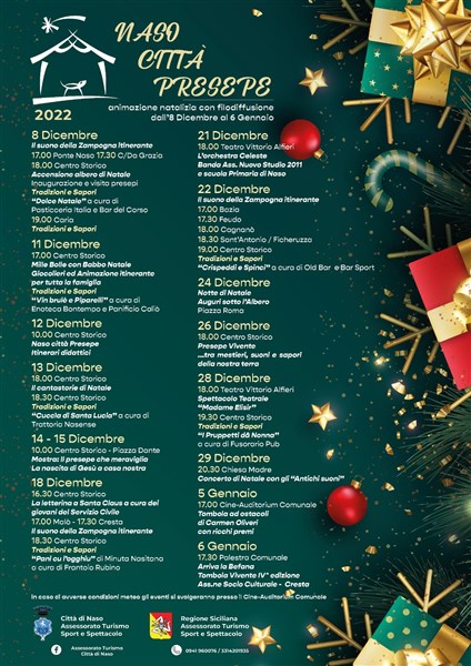 A Natale 2022, Naso diventa “Città Presepe”